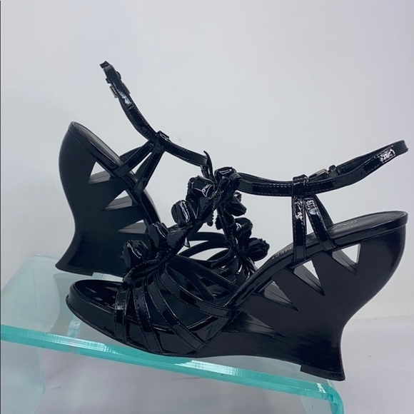 Donald J Pliner Sz 7.5M Bambi High Wedge Sandals - Picture 5 of 11